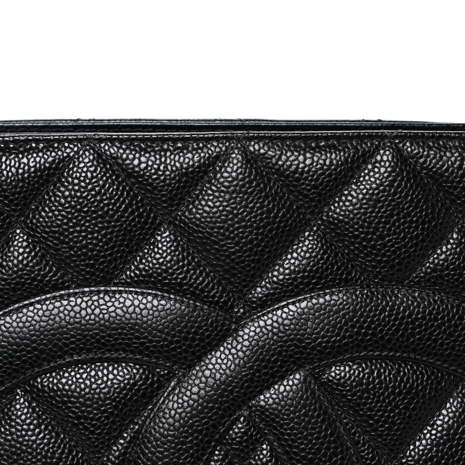 Caviar Quilted Medallion Tote Black