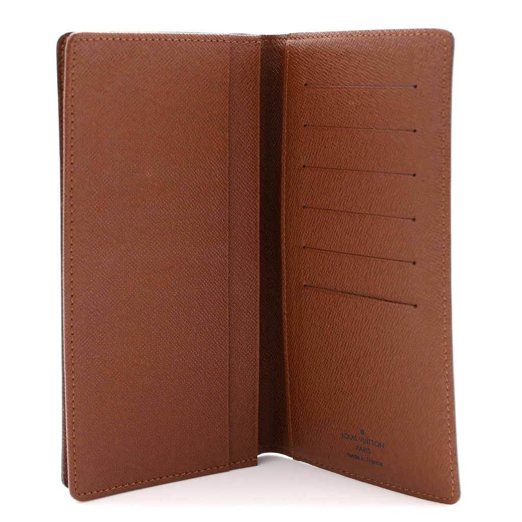 Monogram Checkbook Holder Case Wallet