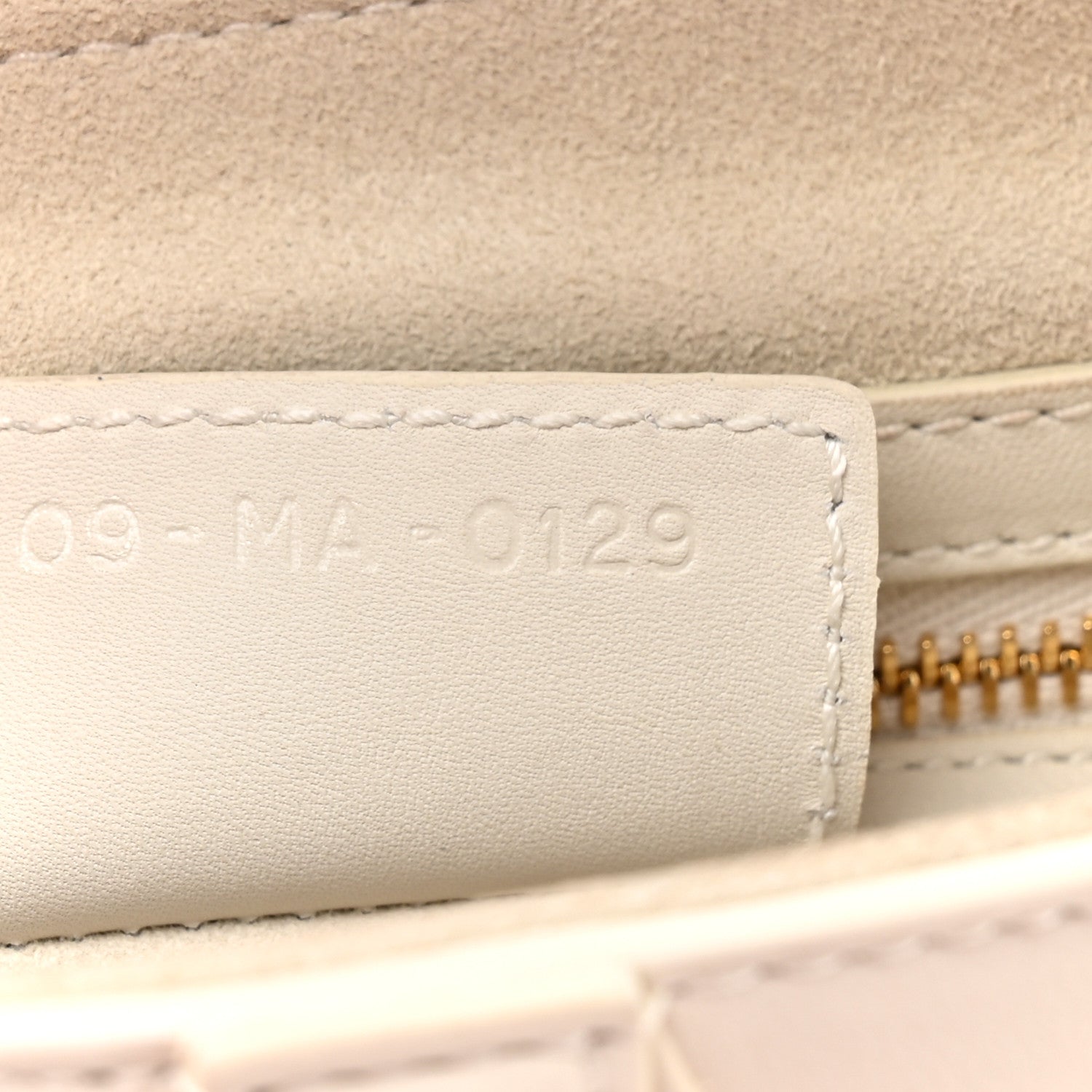 Ultra Matte Calfskin Saddle Bag Off White
