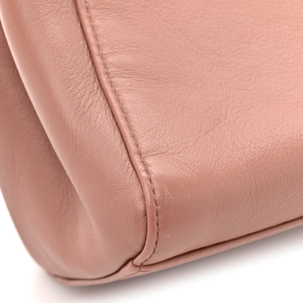 Nappa Colorblock Mini Peekaboo Iconic Satchel English Rose Plaster Oxigen