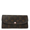 Monogram Emilie Wallet Rose Ballerine