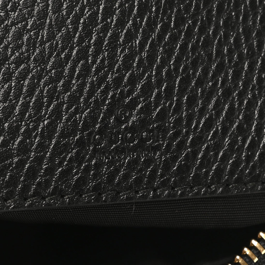 Dollar Calfskin Super Mini GG Marmont Chain Shoulder Bag Black