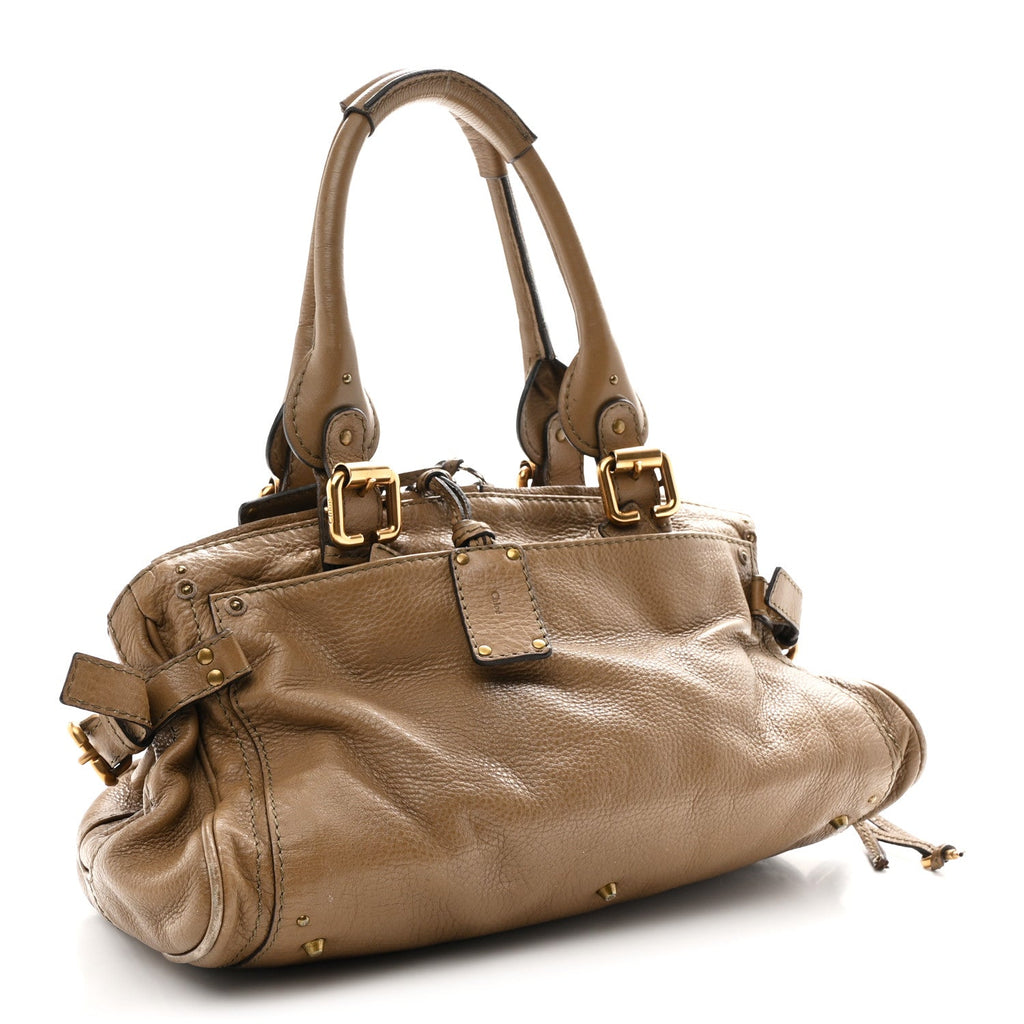 Calfskin Medium Paddington Capsule Satchel Elephant
