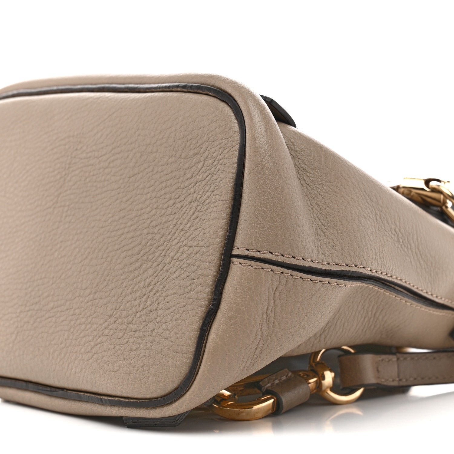 Suede Calfskin Mini Faye Backpack Motty Grey