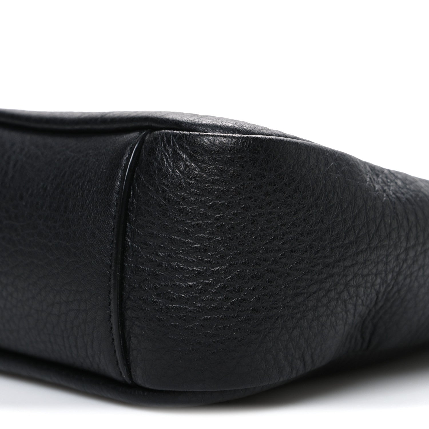 Grained Calfskin Baby Le 5 A 7 Supple Hobo Black