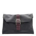 Taurillon Cristobal Vache Hunter Cityslide Clutch Bleu Indigo Raisin