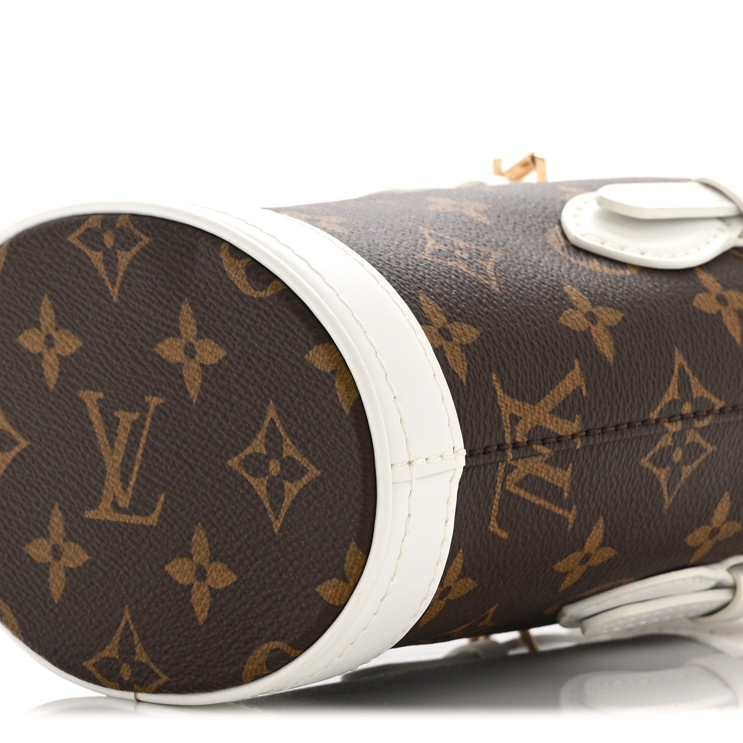 Monogram LV Match Nano Bucket Bag White