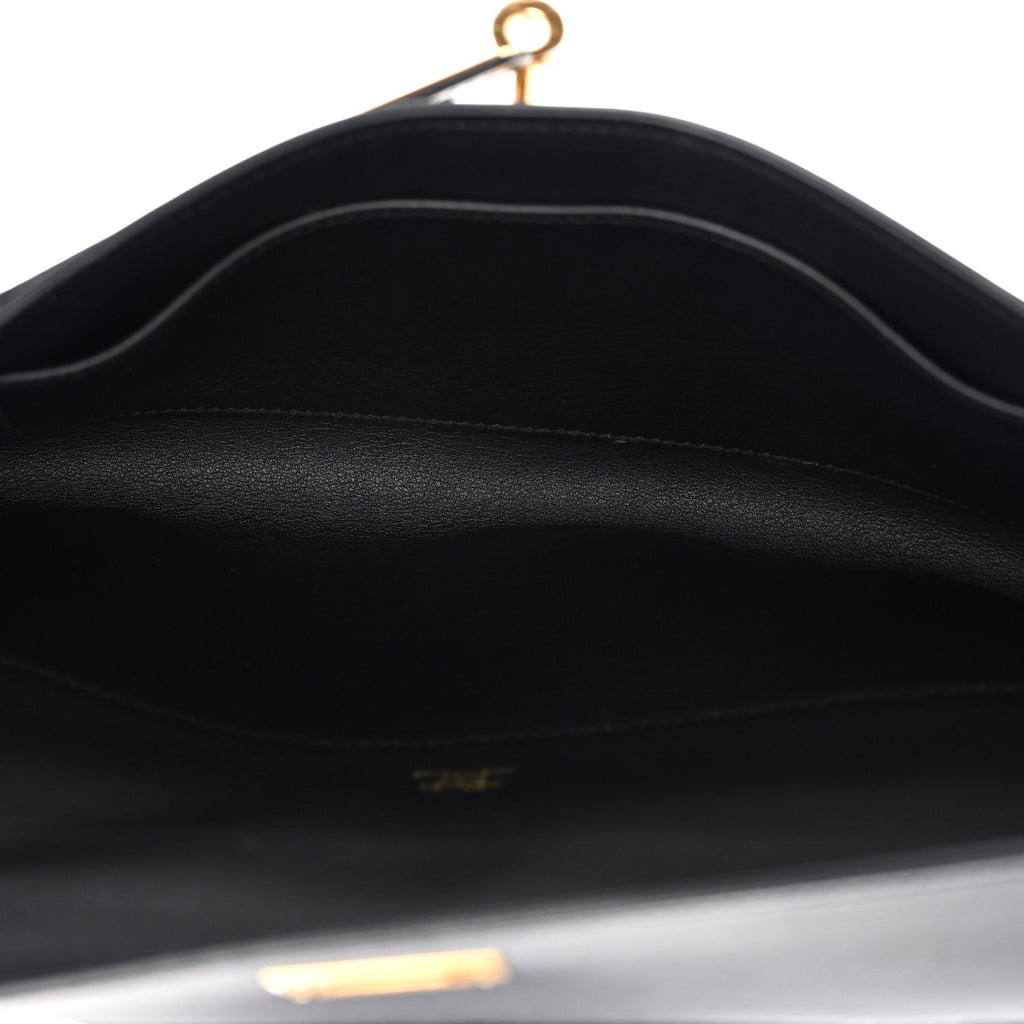 Swift Kelly Cut Clutch Pochette Black