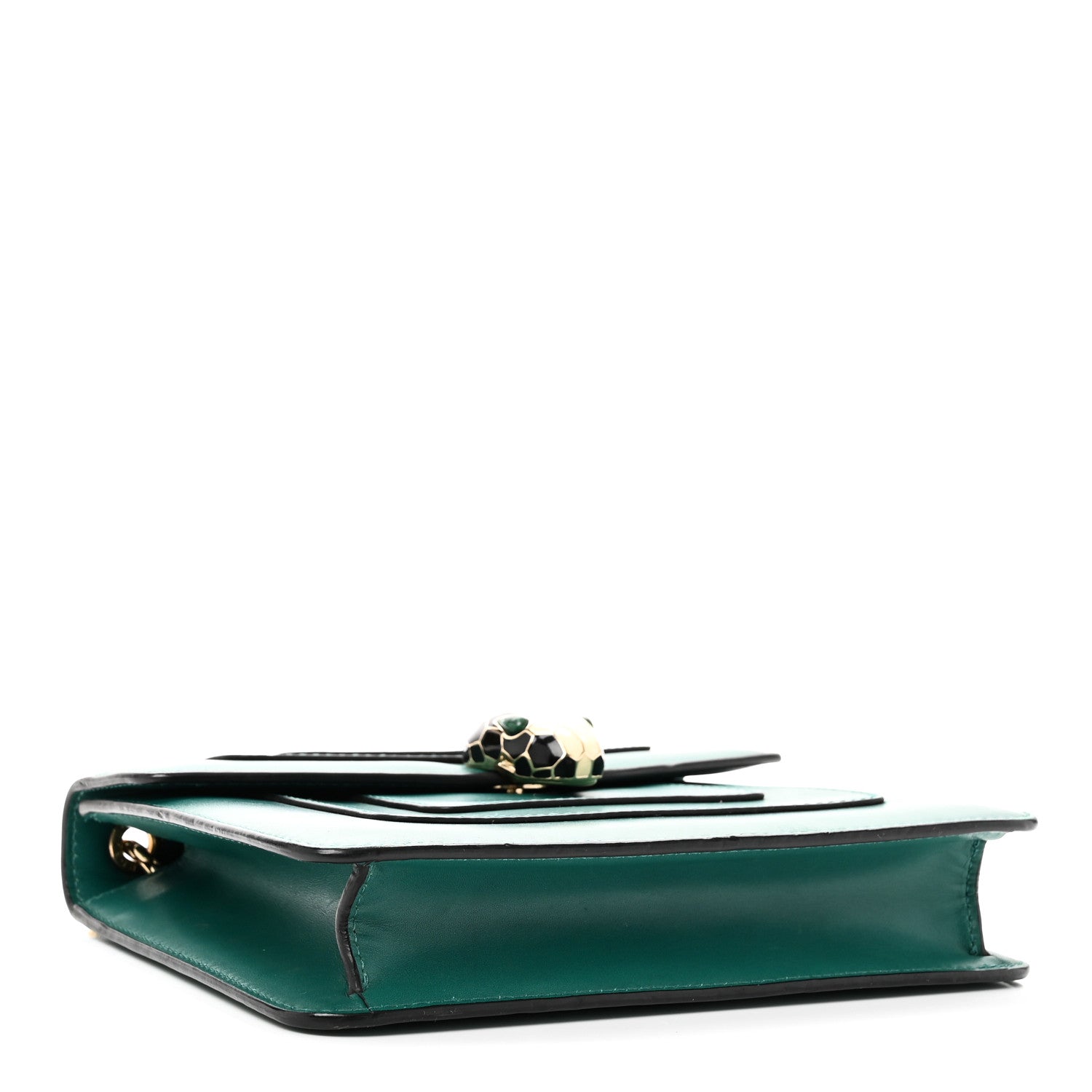 Calfskin Small Serpenti Forever Snake Strap Crossbody Bag Emerald Green