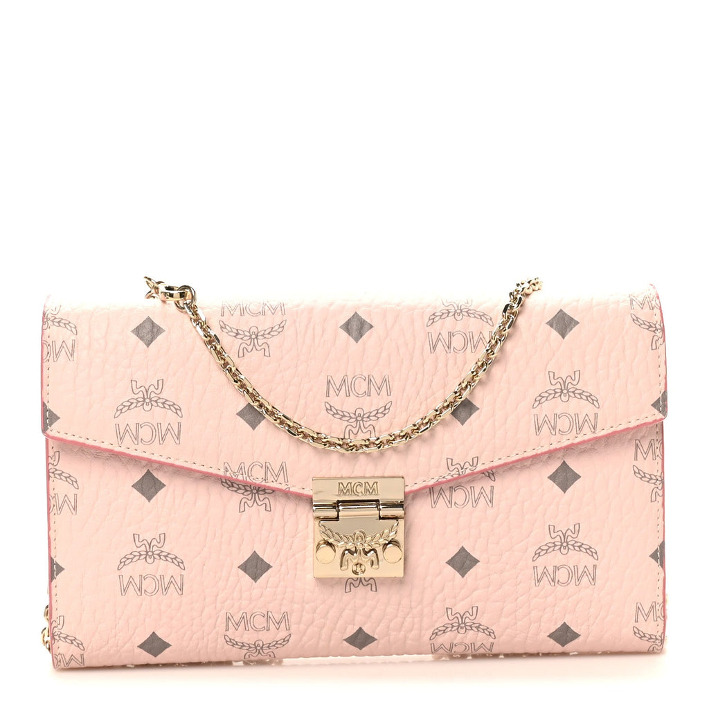 Visetos Medium Patricia Wallet On Chain Soft Pink