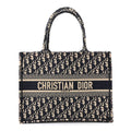 Oblique Medium Book Tote Blue Multicolor