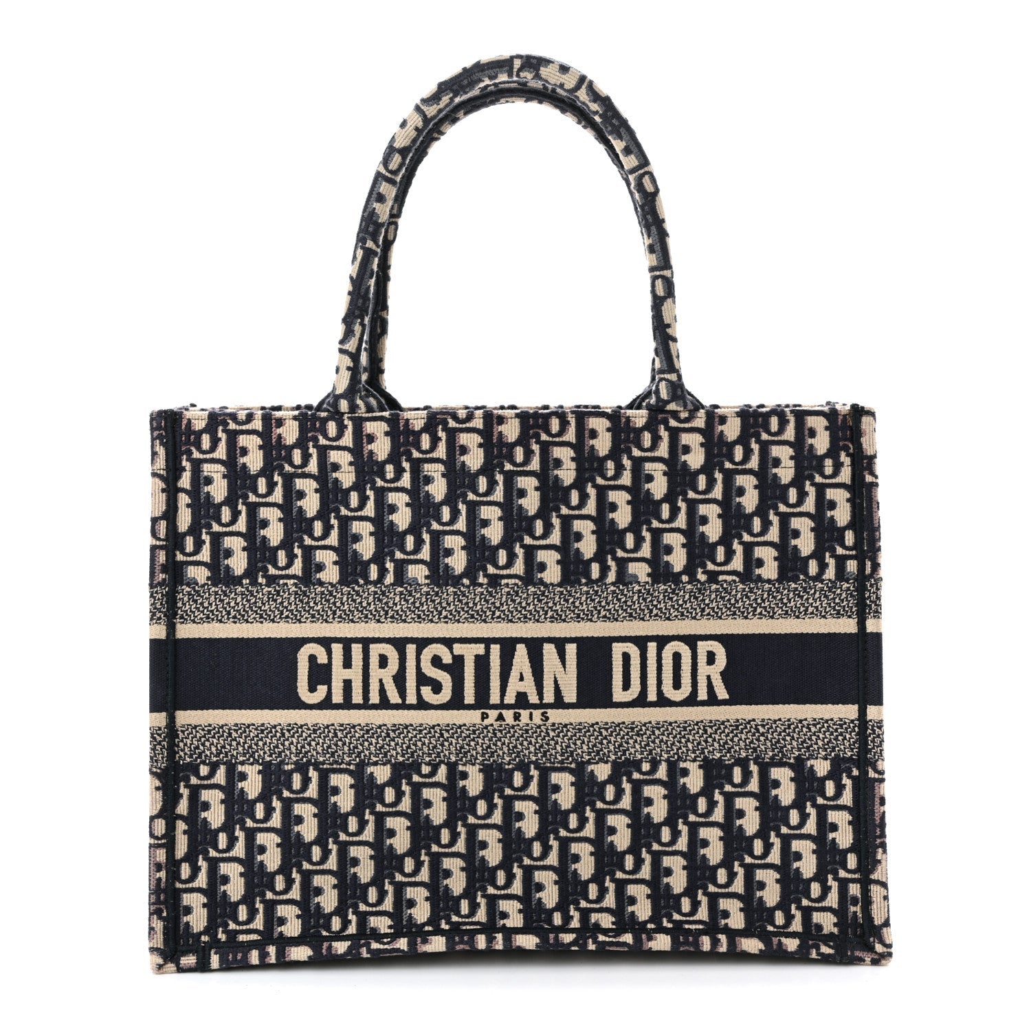 Oblique Medium Book Tote Blue Multicolor