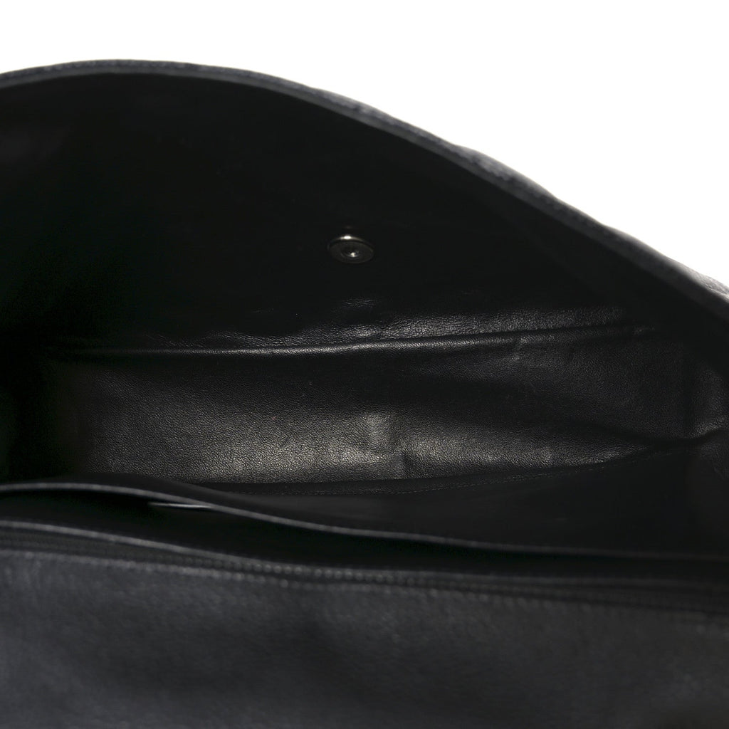 Caviar Quilted Jumbo Single Flap Black