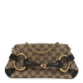 Monogram Horsebit Clutch Dark Brown