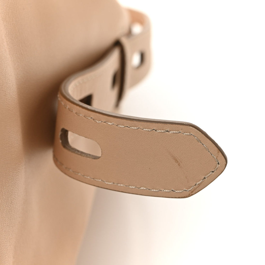Calfskin Hollywood T Twist Tote Oat