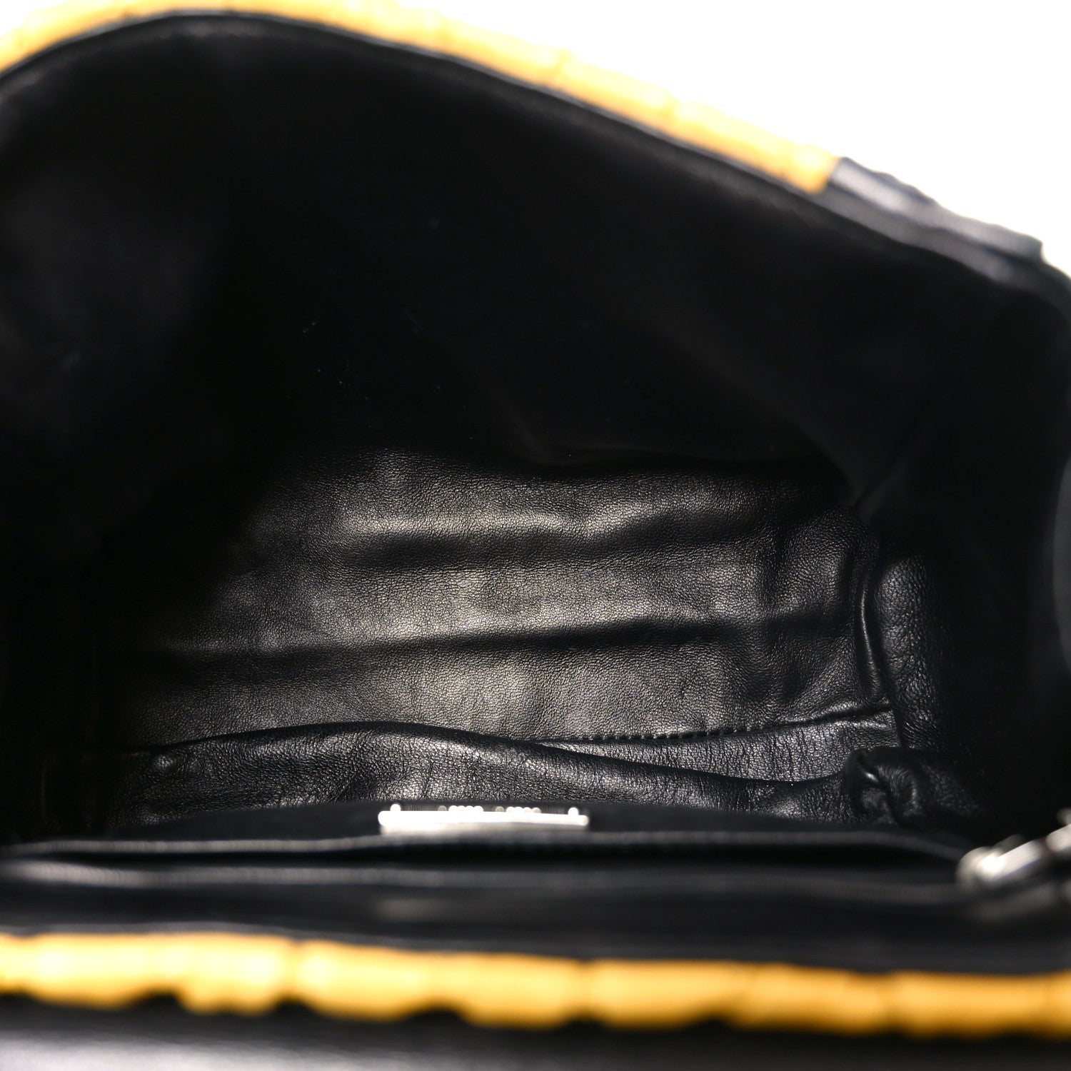 Nappa Matelasse Top Handle Bag Black Soleil