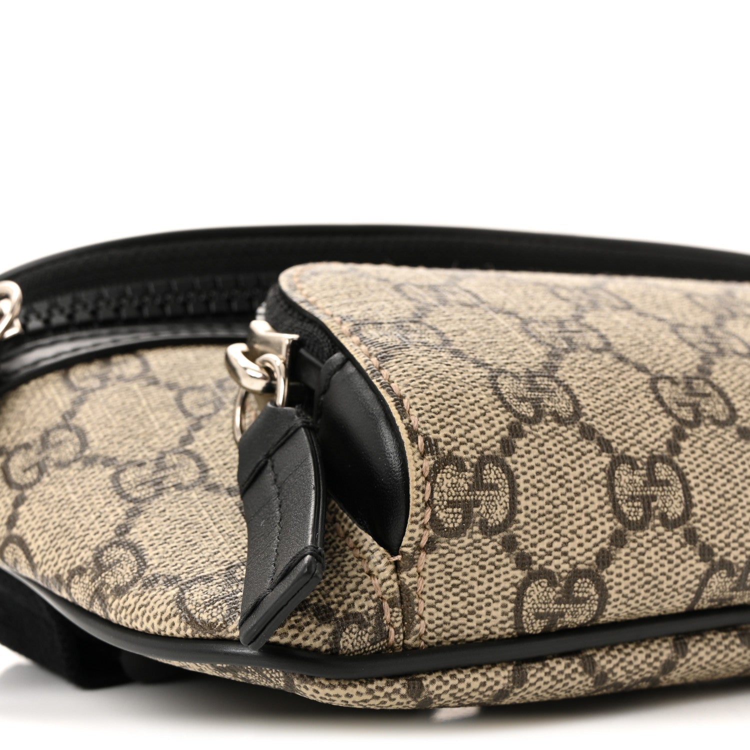 GG Supreme Monogram Belt Bag Black