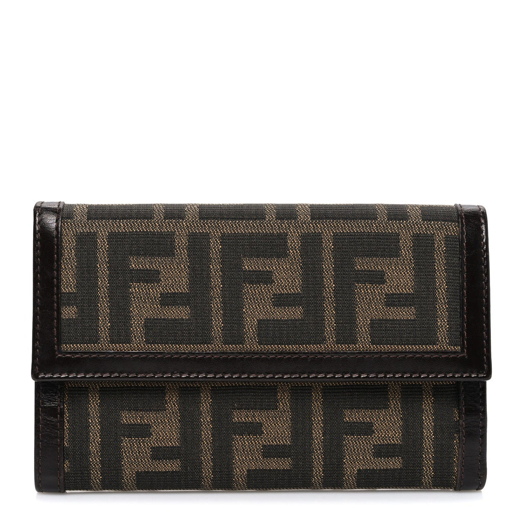 Zucca Compact Long Wallet Tobacco