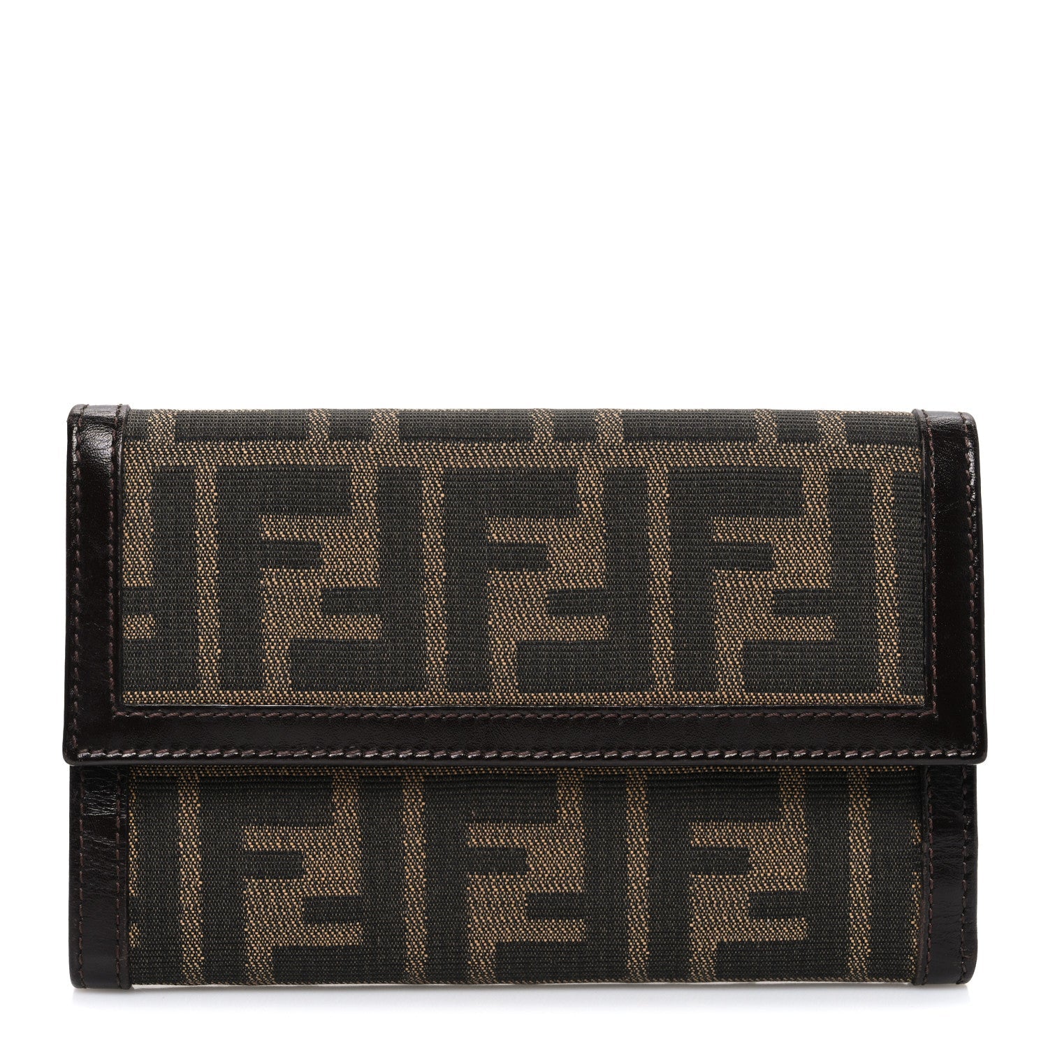 Zucca Compact Long Wallet Tobacco