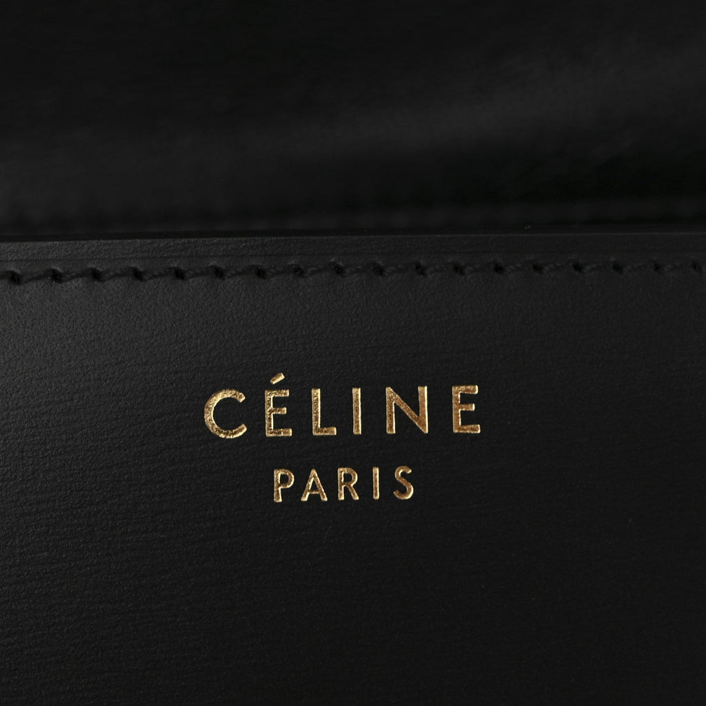 Box Calfskin Small Classic Box Flap Bag Black