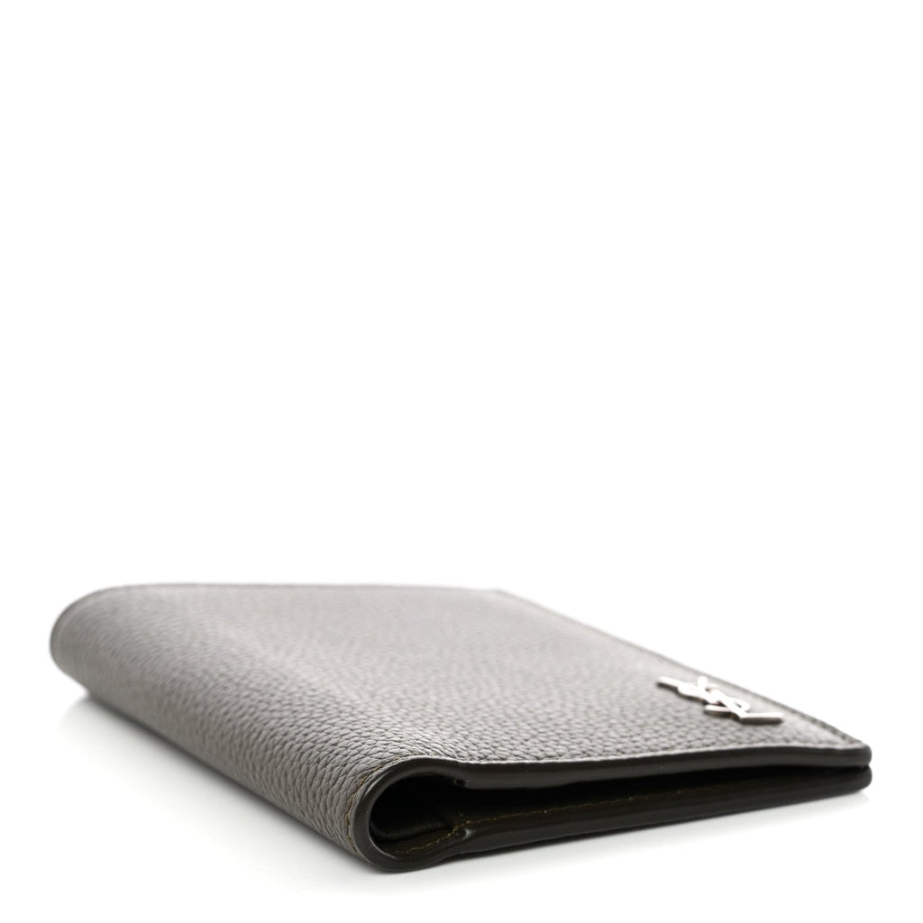 Calfskin Techno Credit  Wallet Dark Khaki