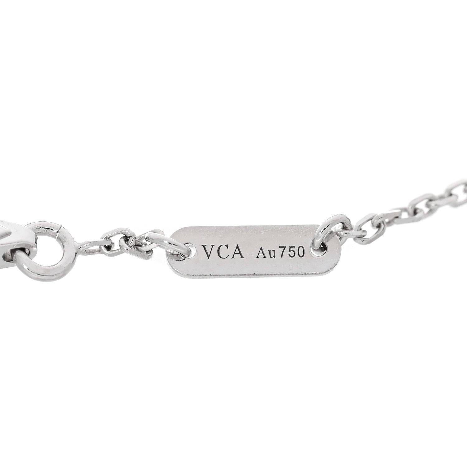 18K White Gold Diamond Sweet Alhambra Bracelet