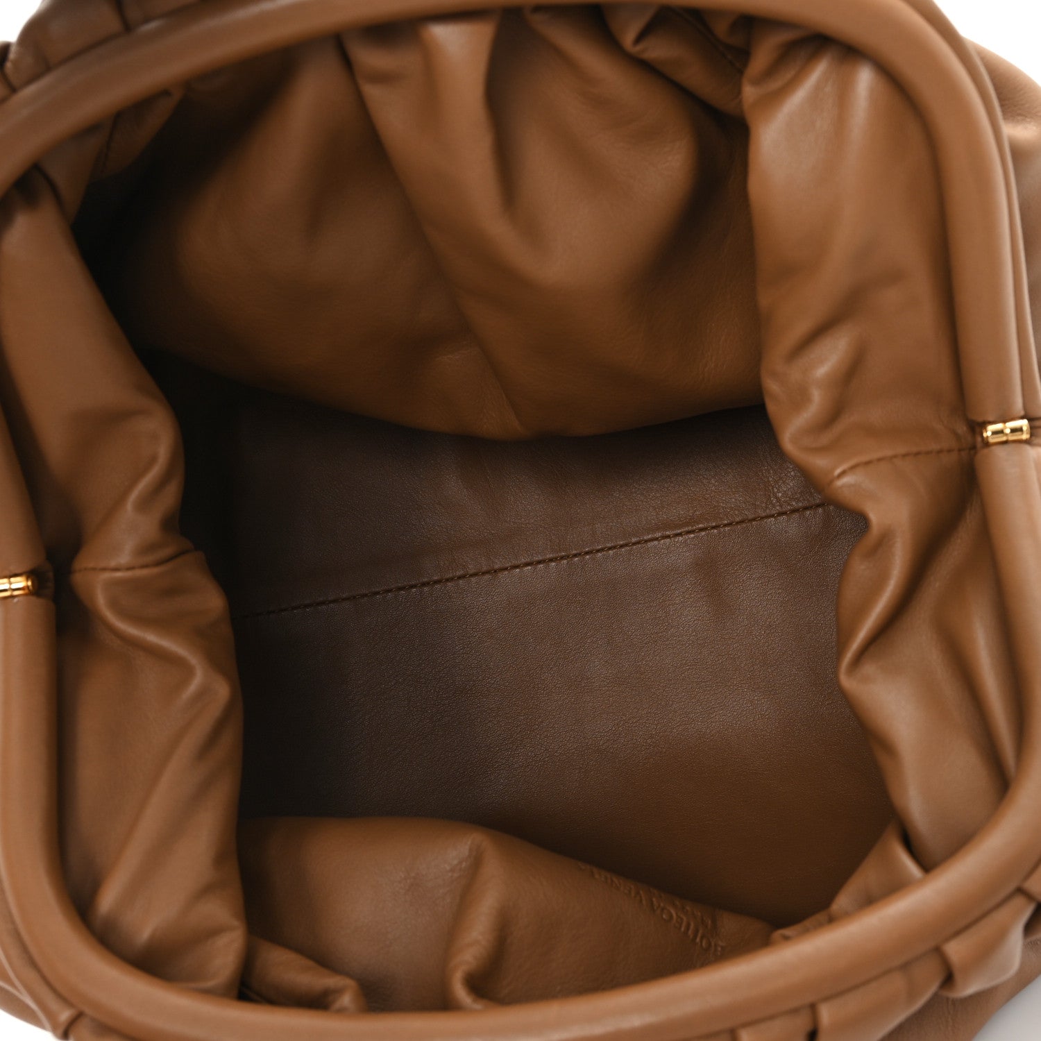 Smooth Butter Calf The Pouch Oversized Clutch Teak