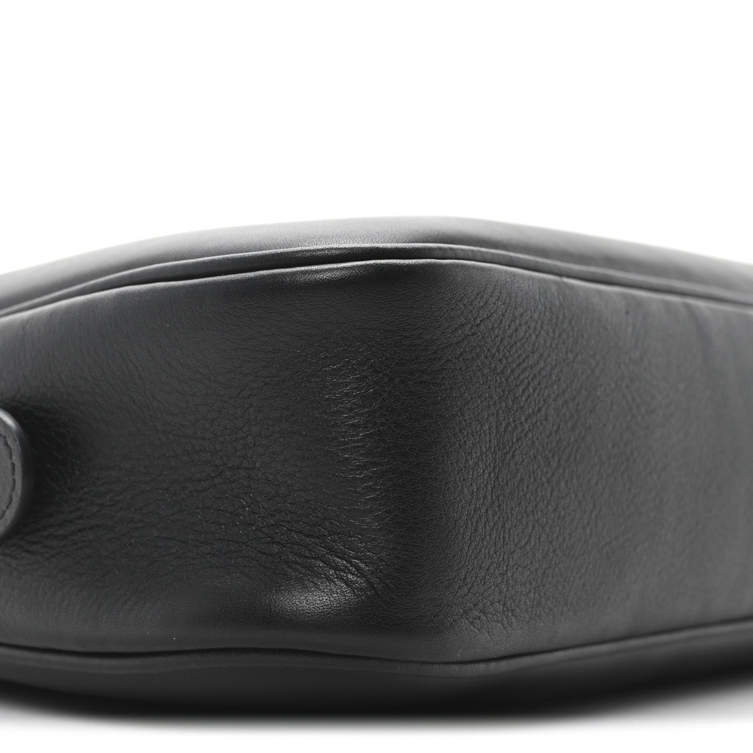 Calfskin Medium Emblem Shoulder Bag Black