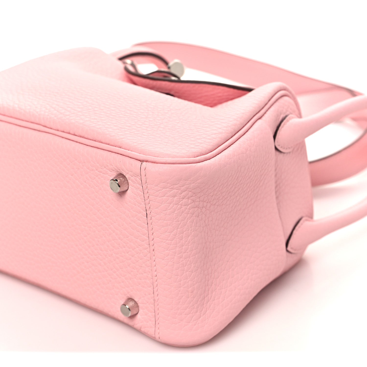 Taurillon Clemence Verso Mini Lindy 20 Rose Sakura Gris Perle