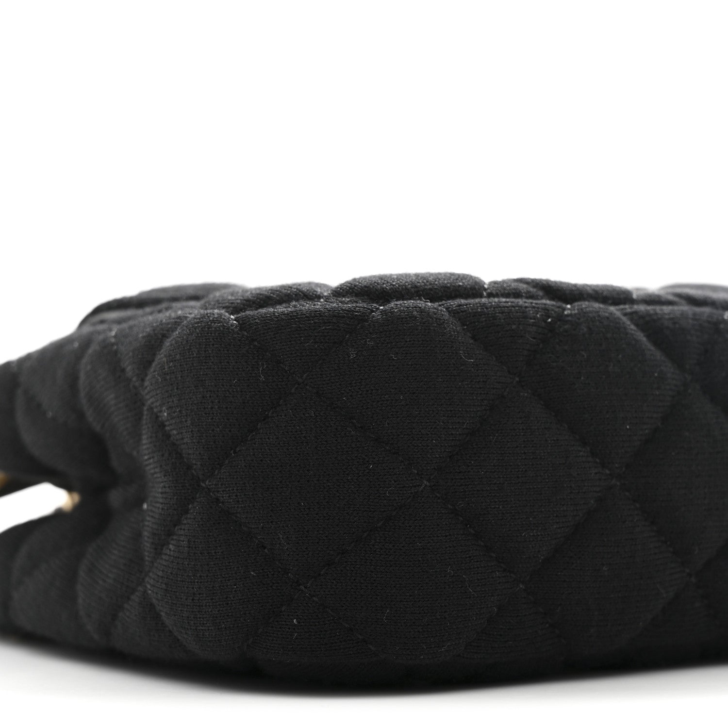 Jersey Quilted Small Wavy CC Hobo Black