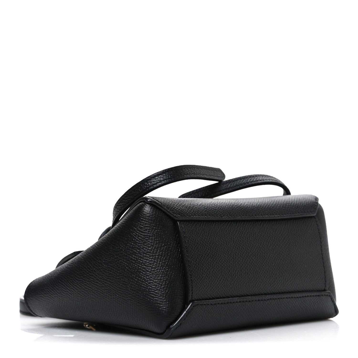 Grained Calfskin Nano Belt Bag Black