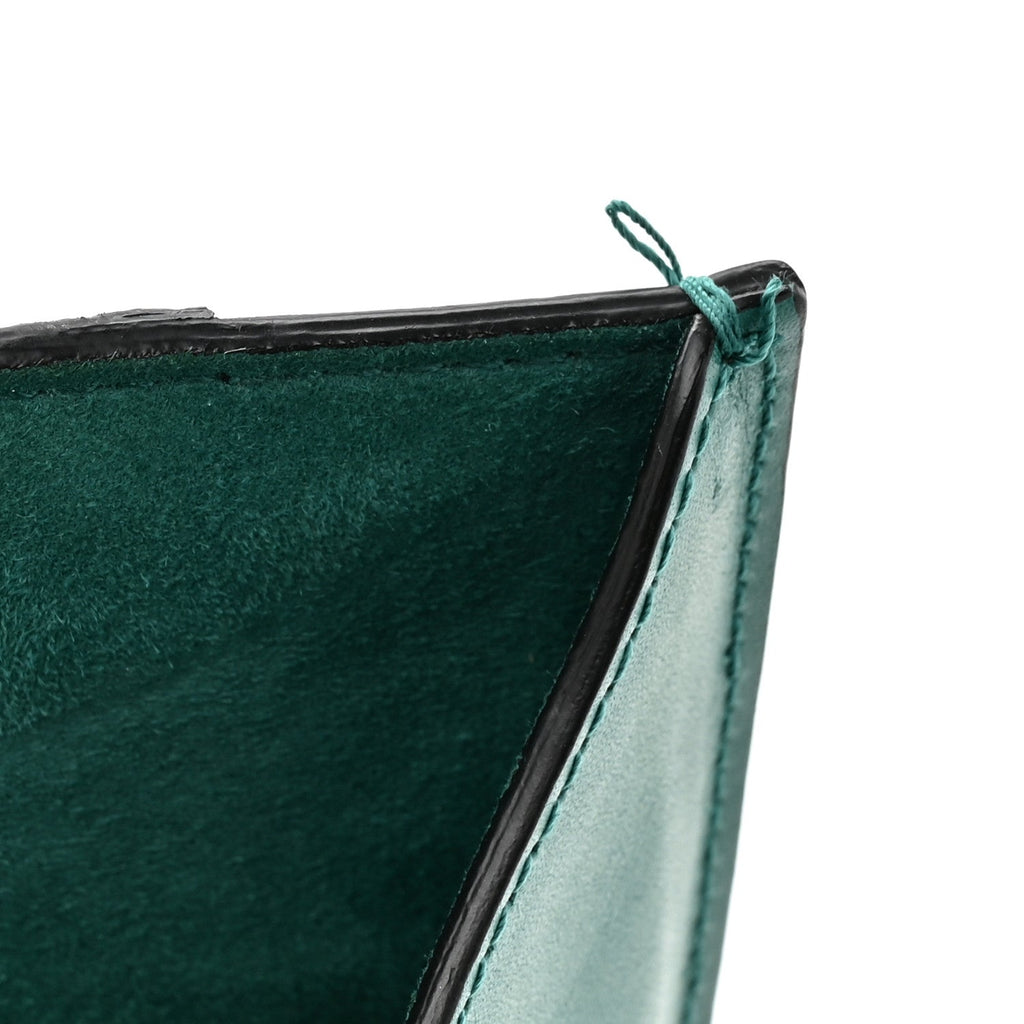 Snakeskin Medium Serpenti Top Handle Tote Emerald