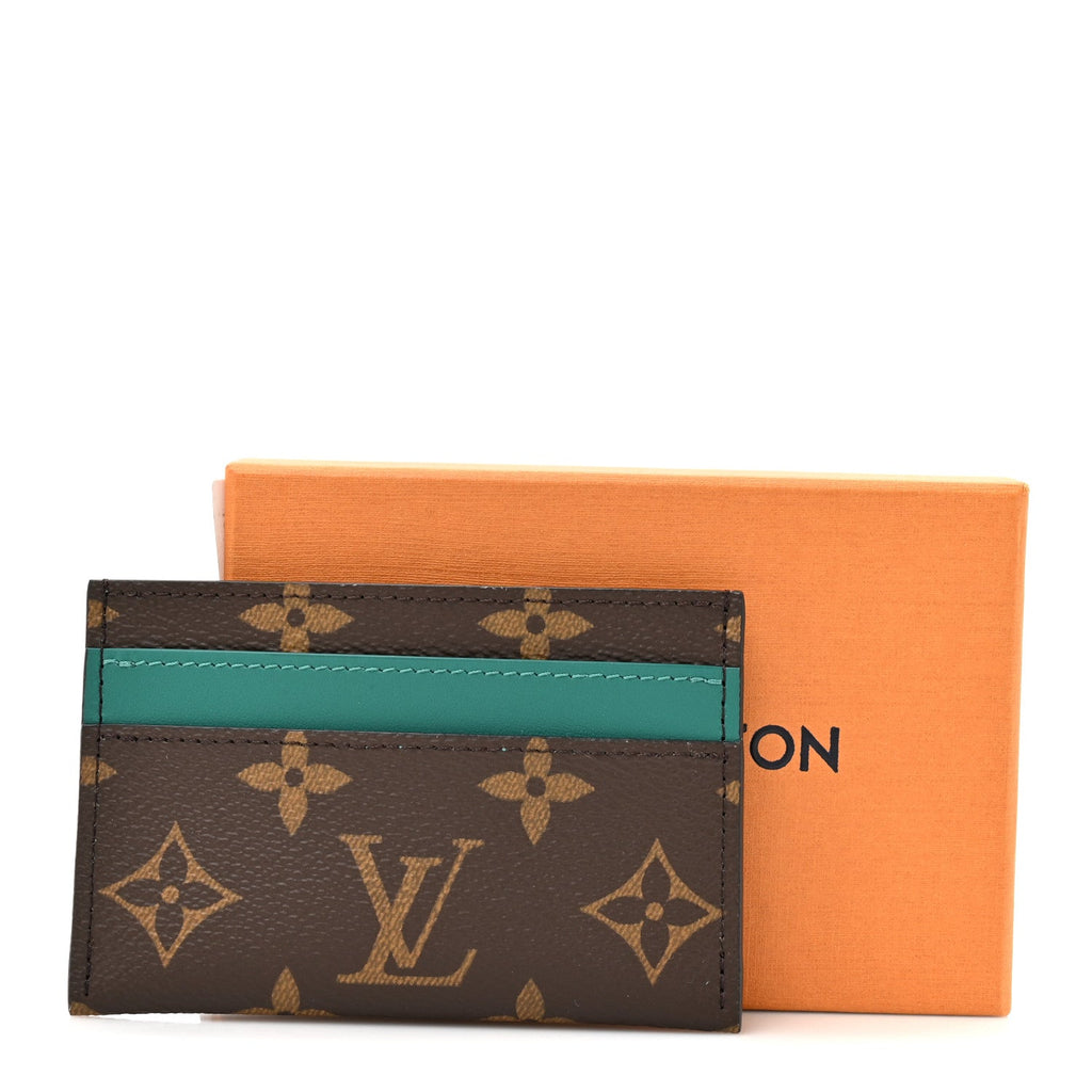 Monogram Macassar Double  Holder Borneo Green