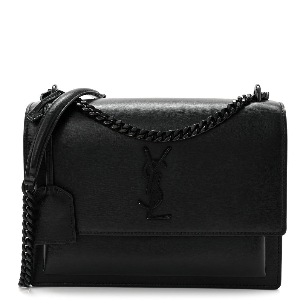 Calfskin Medium Monogram Monochrome Sunset Black