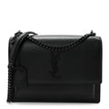 Calfskin Medium Monogram Monochrome Sunset Black