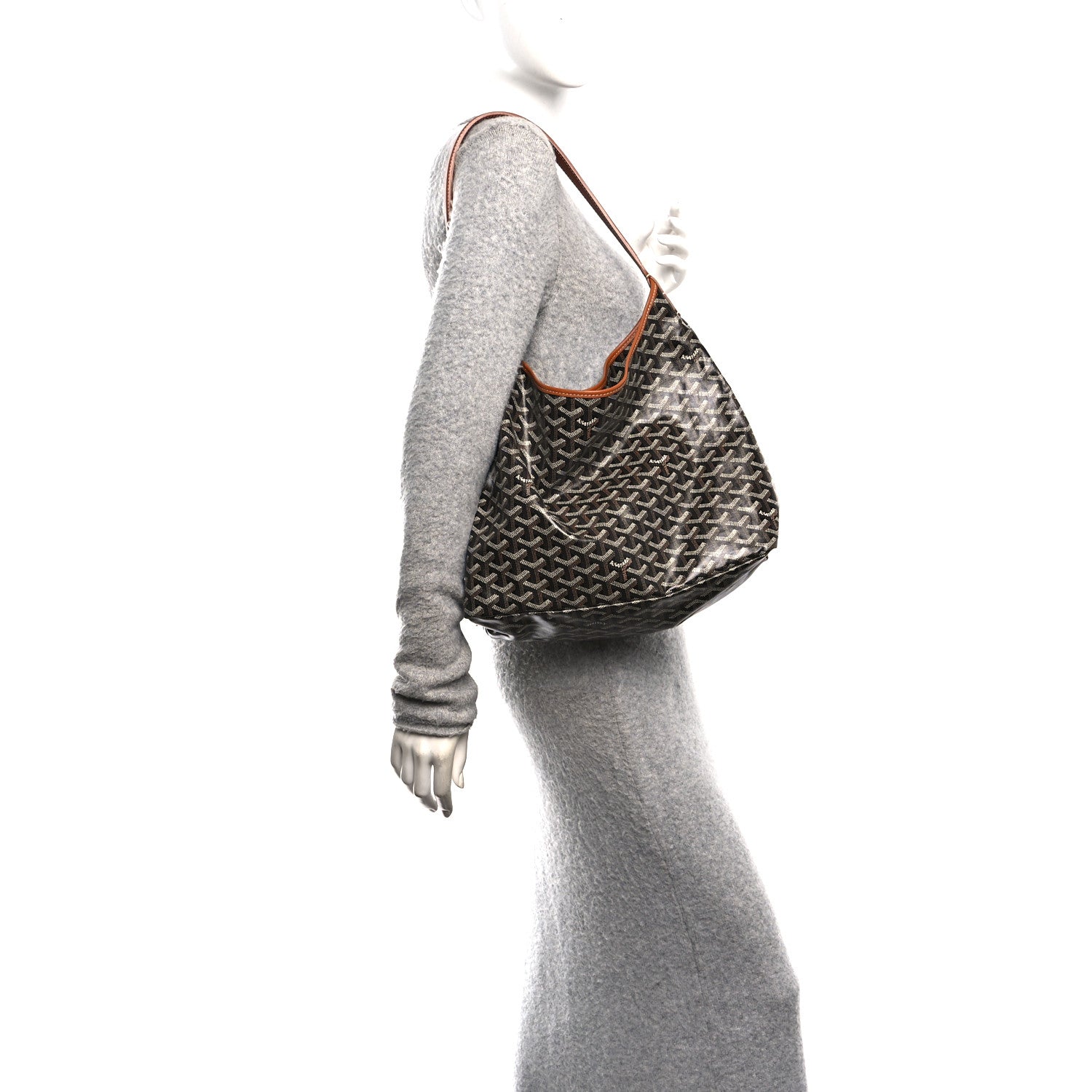 Goyardine Boheme Hobo Black Gold