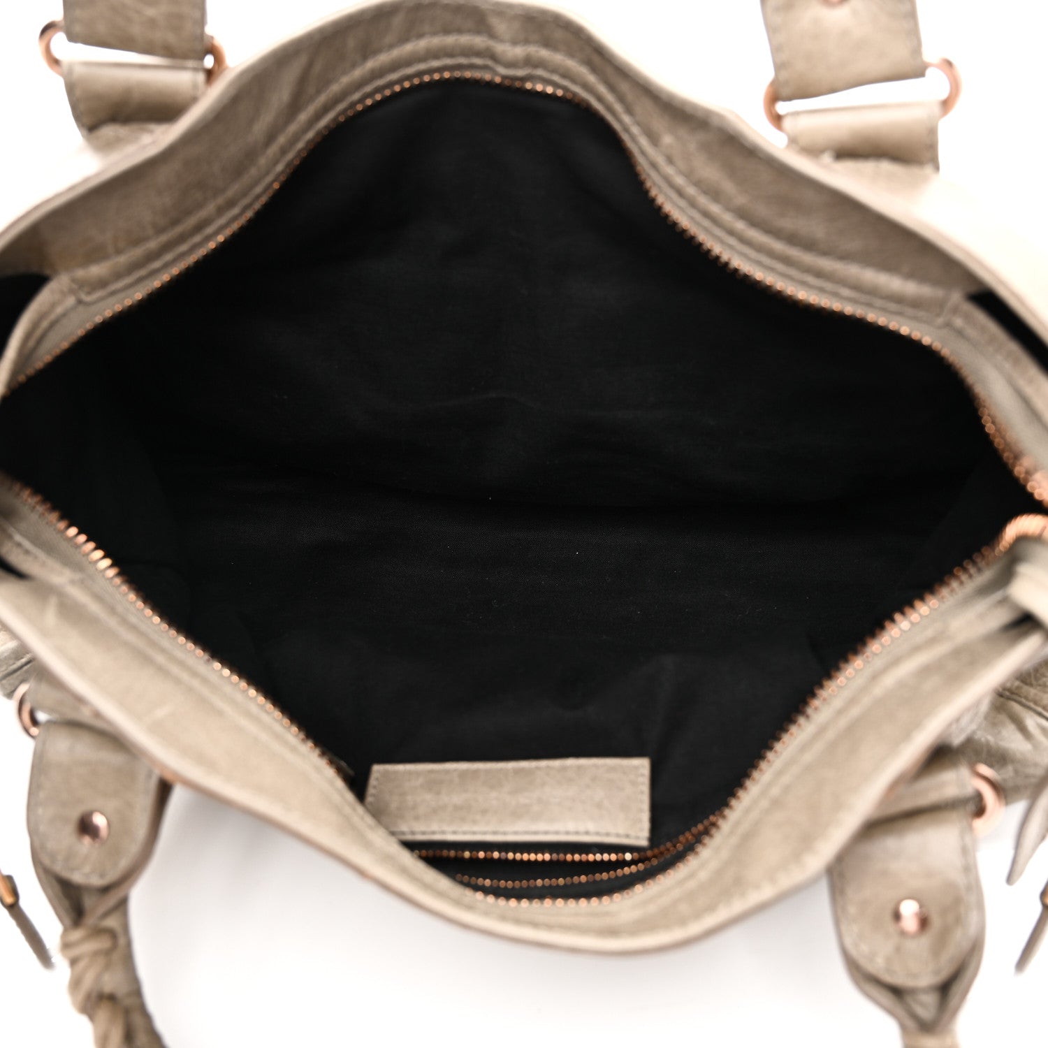 Agneau Giant 21 Rose Gold Hardware City Papyrus