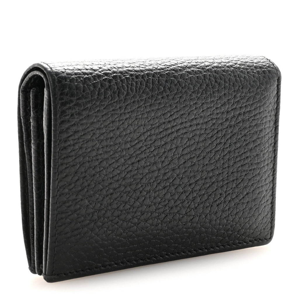 Pebbled Calfskin GG Marmont  Case Black