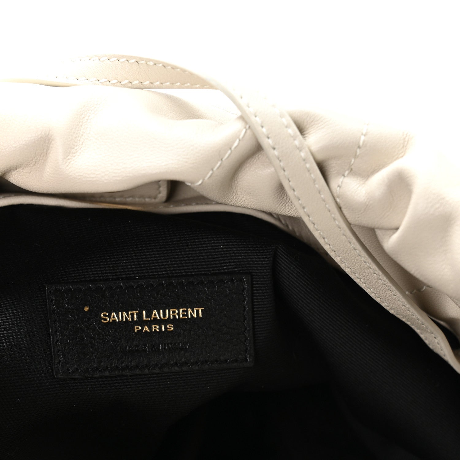 Lambskin Matelasse Monogram Medium Jamie 4.3 Pochon Blanc Vintage
