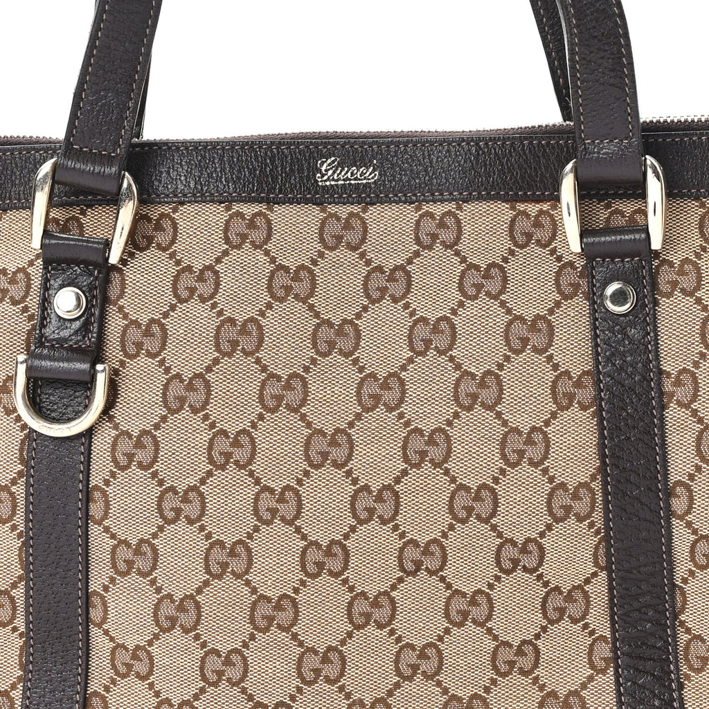 Monogram Medium Abbey Tote Brown