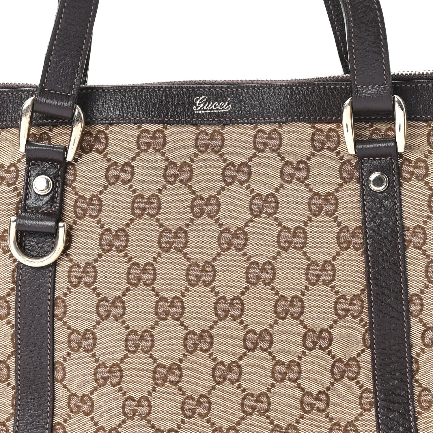 Monogram Medium Abbey Tote Brown