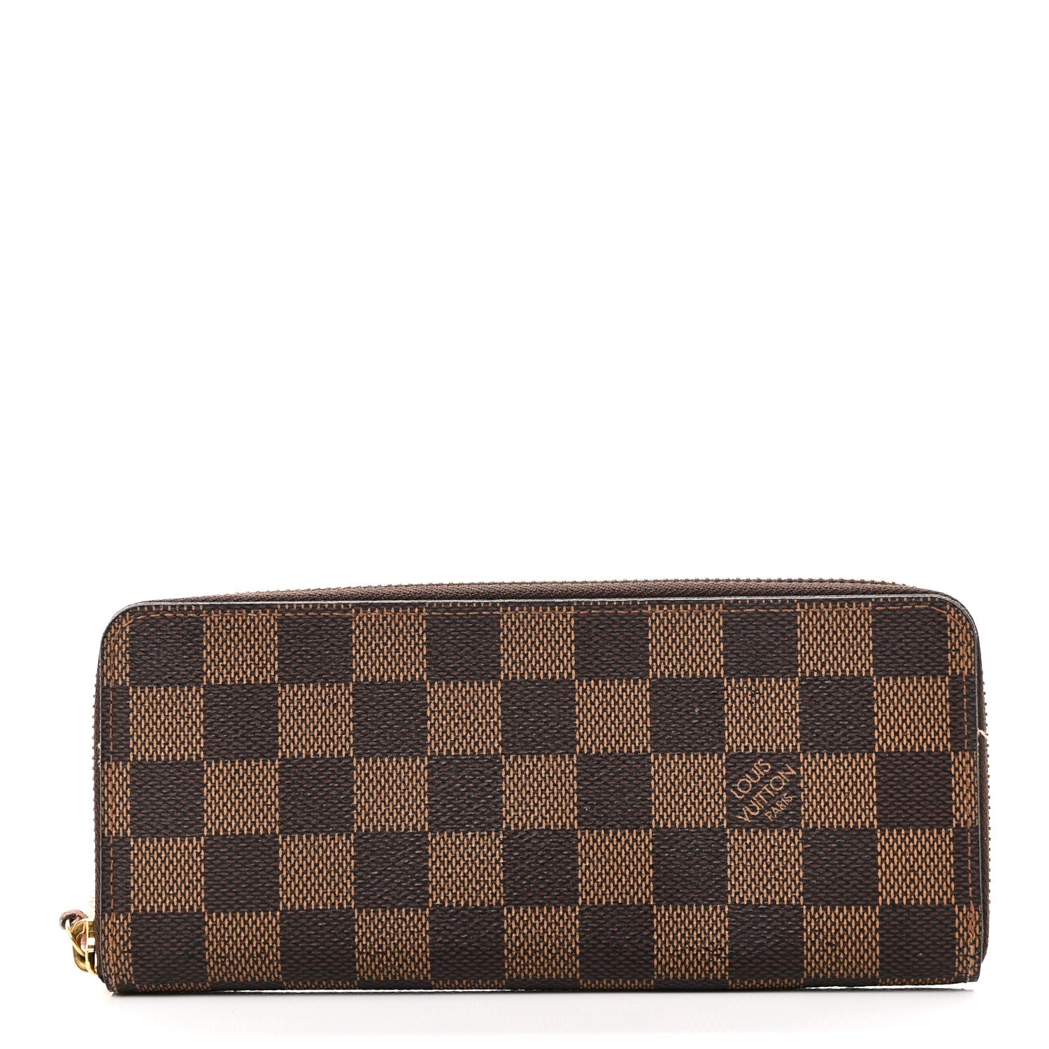Damier Ebene Clemence Wallet Rose Ballerine
