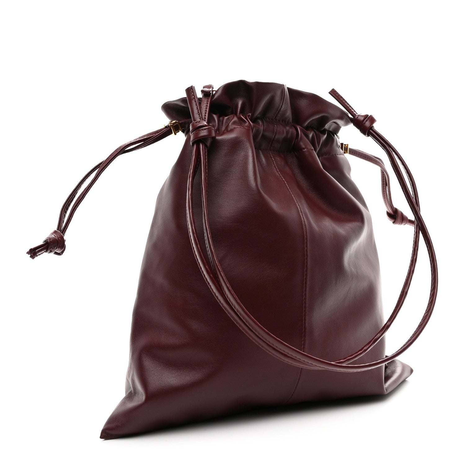 Lambskin small Crystal Pouch Crossbody Bag  Syrah