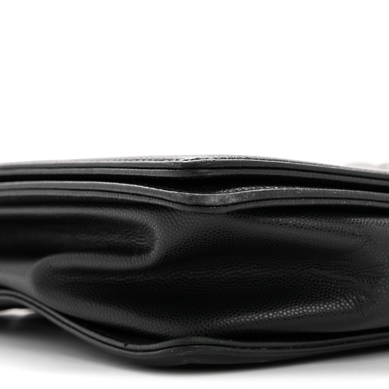 Caviar Quilted Large Boy Flap Black