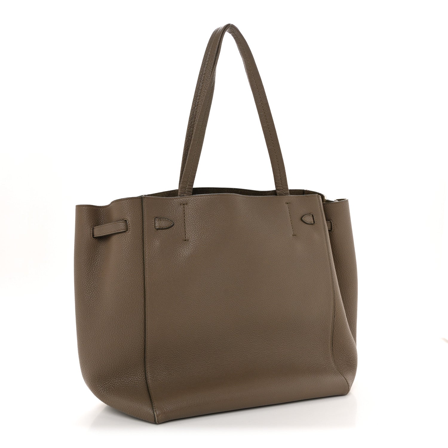 Soft Grained Calfskin Small Belt Cabas Phantom Taupe