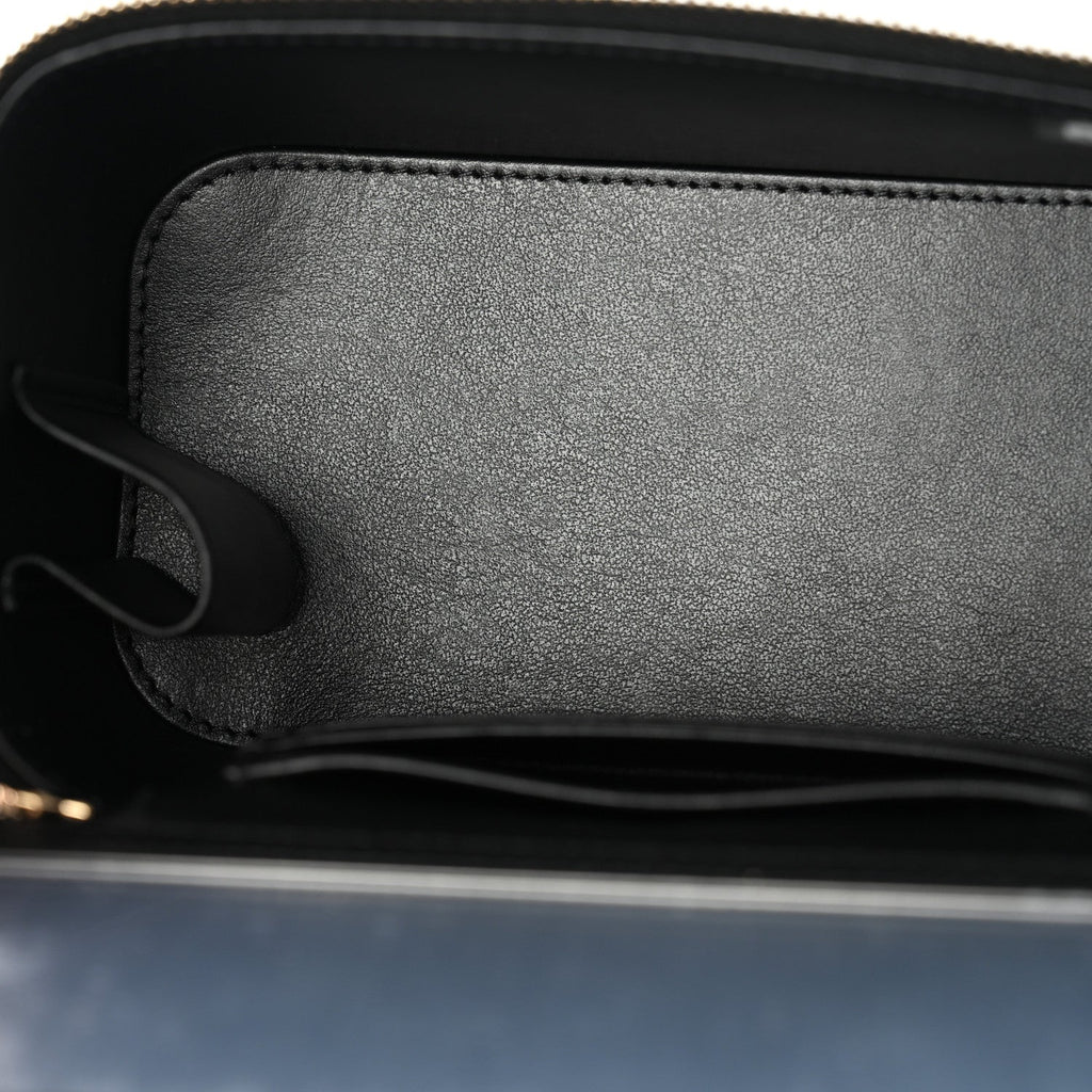 Caviar Quilted Trendy Handle Mini Vanity Black