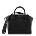 Shiny Lord Calfskin Small Antigona Black