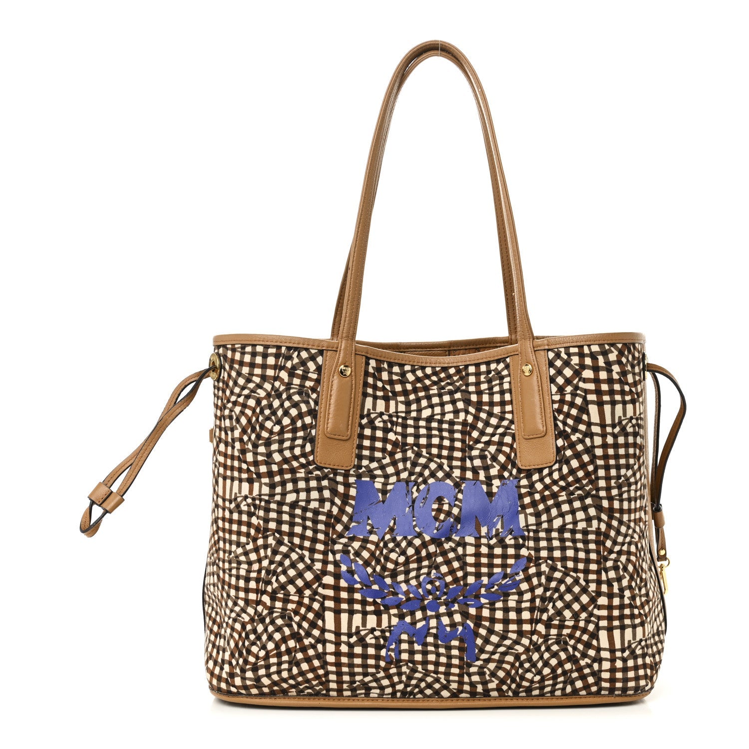 Visetos Medium Liz Reversible Shopper Tote Cognac
