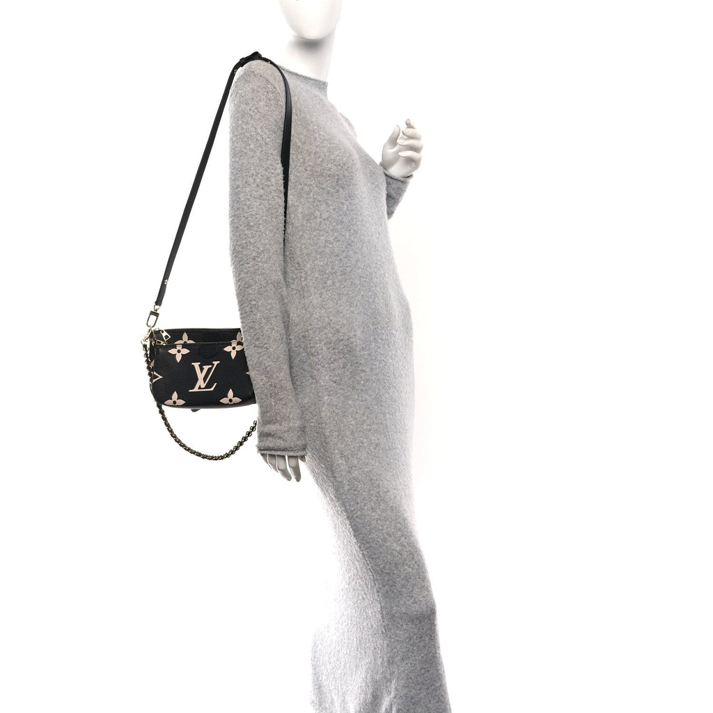 Empreinte Monogram Giant Multi Pochette Accessories Black Beige
