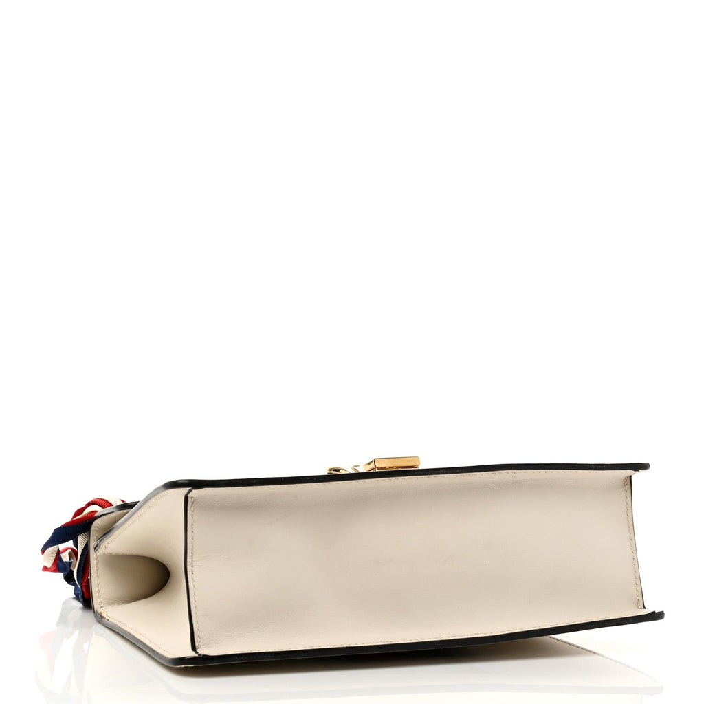 Calfskin Small Sylvie Shoulder Bag Off White